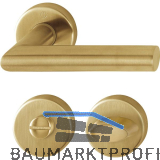 HOPPE Dr�ckergarnitur AMSTERDAM - auf Rosette WC, 37-42, Edelstahl messingfarben