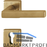 HOPPE Dr�ckergarnitur DALLAS Rosette PZ, Messing messingfarben hell satiniert