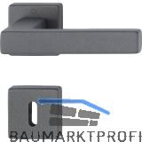 HOPPE Dr�ckergarnitur AUSTIN auf Rosette BB, TS 37-42 mm, Aluminium sandschwarz