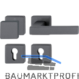 HOPPE Wechselgarnitur AUSTIN feuerhemmend, Aluminium sandschwarz