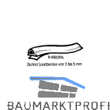 Dichtungsprofil selbstklebend, Typ P, Kunststoff braun, 1 St�ck = 7,5 Meter