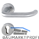 HOPPE Dr�ckergarnitur BADEN - auf Rosette PZ, 39-47 mm, Edelstahl matt