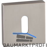 MARCHESI Schl�sselrosette BB, 52 x 52, H�he 10 mm, Zamak vernickelt matt