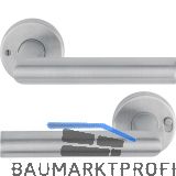 HOPPE Dr�ckerpaar AMSTERDAM MiniLock links, T�rst�rke 37-47 mm, Edelstahl matt