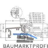 GUTMANN T�rschwelle Weser 86/32 TI L=6000 mm auf Ma� Alu silber eloxiert
