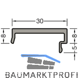 GUTMANN Deckel D8 Weser L=6000 mm auf Ma� Alu silber eloxiert