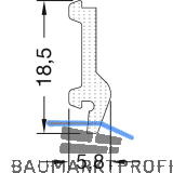 GUTMANN Weser Dichtungsprofil TD 18 L=6000 mm EPDM schwarz