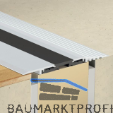 PLANET Click-T�rschwelle F130, L�nge 1190 mm, Aluminium silber eloxiert