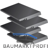 Zargen-Dichtset, Kunststoff schwarz