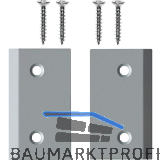 PLANET Eckplattenset X3 Type 1, 29 x 55 mm, Stahl silberf�rbig