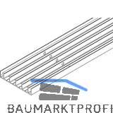VITRIS Atrivant 80 Bodenlaufschiene 5-bahnig Alu Silber L=6000 mm