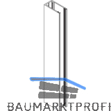 VITRIS Atrivant 80 Wandprofil Alu Silber L=2500 mm