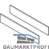 VITRIS Atrivant 80 Abdeckkappen Bodenlaufschiene 3-bahnig Silber
