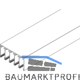 VITRIS Atrivant 80 Deckenschiene niedrig 5-bahnig Anthrazit RAL 7016 L=6000 mm