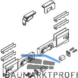 VITRIS Atrivant 80 Beschlagset rechts schlie�end Anthrazit RAL 7016