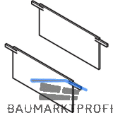 VITRIS Atrivant 80 Abdeckkappen Deckenschiene niedrig 5-bahnig Anthrazit RAL7016
