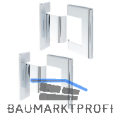 Abdeckkappenpaar zu Duscht�rband 8010BTJC, Messing verchromt poliert