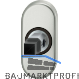 FSB Adapter-Rosette oval Dr�cker f�r Rahment�r, Ansatz 8 mm, Edelstahl matt