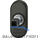 FSB Adapter-Rosette oval Rahment�r, 9 mm, Hochhaltefeder,EN179,Aluminium schwarz