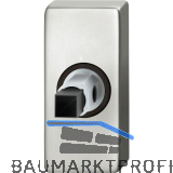 FSB Adapter-Rosette eckig Dr�cker f�r Rahment�r, Ansatz 8 mm, Aluminium silber