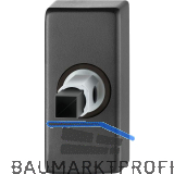 FSB Adapter-Rosette eckig Dr�cker f�r Rahment�r, Ansatz 8 mm, Aluminium schwarz