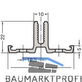 GUTMANN Basisprofil P GF60, L=6000 mm, Aluminium blank