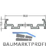 GUTMANN Grundprofil P 2011/64 N, L=6000 mm, Aluminium blank