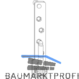 MACO Ecklager MAMMUT 180 kg PVC, 12/20 mm, Tragezapfen 9 mm, wei�, links