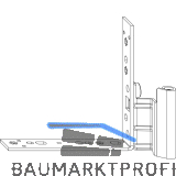 MACO Falzecklagerband DTuni ohne �V, 12/18-13 mm, rechts, silber (208888)