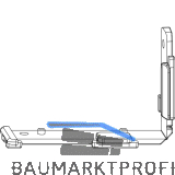 MACO Unterlage POWER Typ 04, rechts unten/links oben, grau (364068)