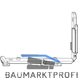 MACO Unterlage POWER Typ 05, rechts unten/links oben, grau (364070)