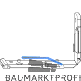 MACO Unterlage POWER Typ 08, rechts unten/links oben, grau (364076)