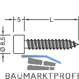 GUTMANN Blechtreibschrauben ohne Dichtst�ck, 5,5 x 22 mm, Edelstahl
