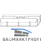 MACO Schlie�teil Falzluft 12 glatt Eurofalz 30 mm 13V silber (360443)