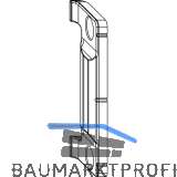 MACO Anpressverschluss verdeckt Rahmenteil Eurofalz 30 13V, grau (367510)
