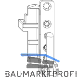 MACO Ecklager DT130 12/18 mm 130 kg f�r Fenstert�r silber links (59491)