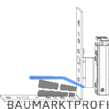 MACO Falzecklagerband DT130 f�r Fenstert�r mit �V, 12/18-13 mm, links, silber