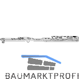 MACO Drehbandarm POWER 3-flg. Holz/PVC FT30 13V FFB 255-1400 mm silber links