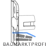 MACO Anpressverschluss einbohrbar Rahmenteil, Eurofalz 30 mm 13 V (368015)