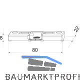 MACO Kippschlie�teil PVC Bodenschwelle GKG/TROCAL FT 22 mm 13V universal silber