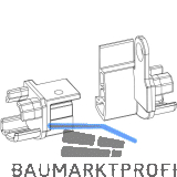 Endst�cke Transit 58 - 76 f�r Mitte links Falz 12 mm, Kunststoff lichtgrau