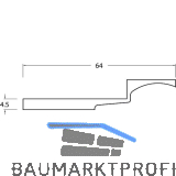 Ausgleichsst�ck f�r Bodent�rschwelle TRANSIT 76 - 108, Kunststoff schwarz