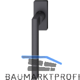 FSB Fenstergriff 34 1035 eckige Rosette, Aluminium schwarz matt