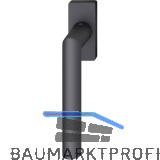 FSB Fenstergriff 34 1076 eckige Rosette, Aluminium schwarz matt