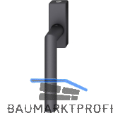 FSB Fenstergriff 34 1076 abschlie�bar eckige Rosette, Aluminium schwarz matt