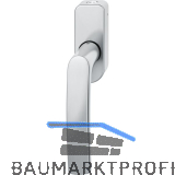 FSB Fenstergriff 34 1015 abschlie�bar ovale Rosette, Edelstahl matt