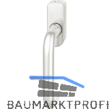 FSB Fenstergriff 34 1070 abschlie�bar ovale Rosette, Aluminium silber eloxiert