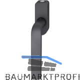 FSB Fenstergriff 34 1267 abschlie�bar ovale Rosette, Aluminium schwarz matt