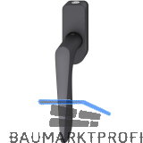 FSB Fenstergriff 34 1144 abschlie�bar ovale Rosette, Aluminium schwarz matt