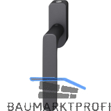 FSB Fenstergriff 34 1289 abschlie�bar ovale Rosette, Aluminium schwarz matt